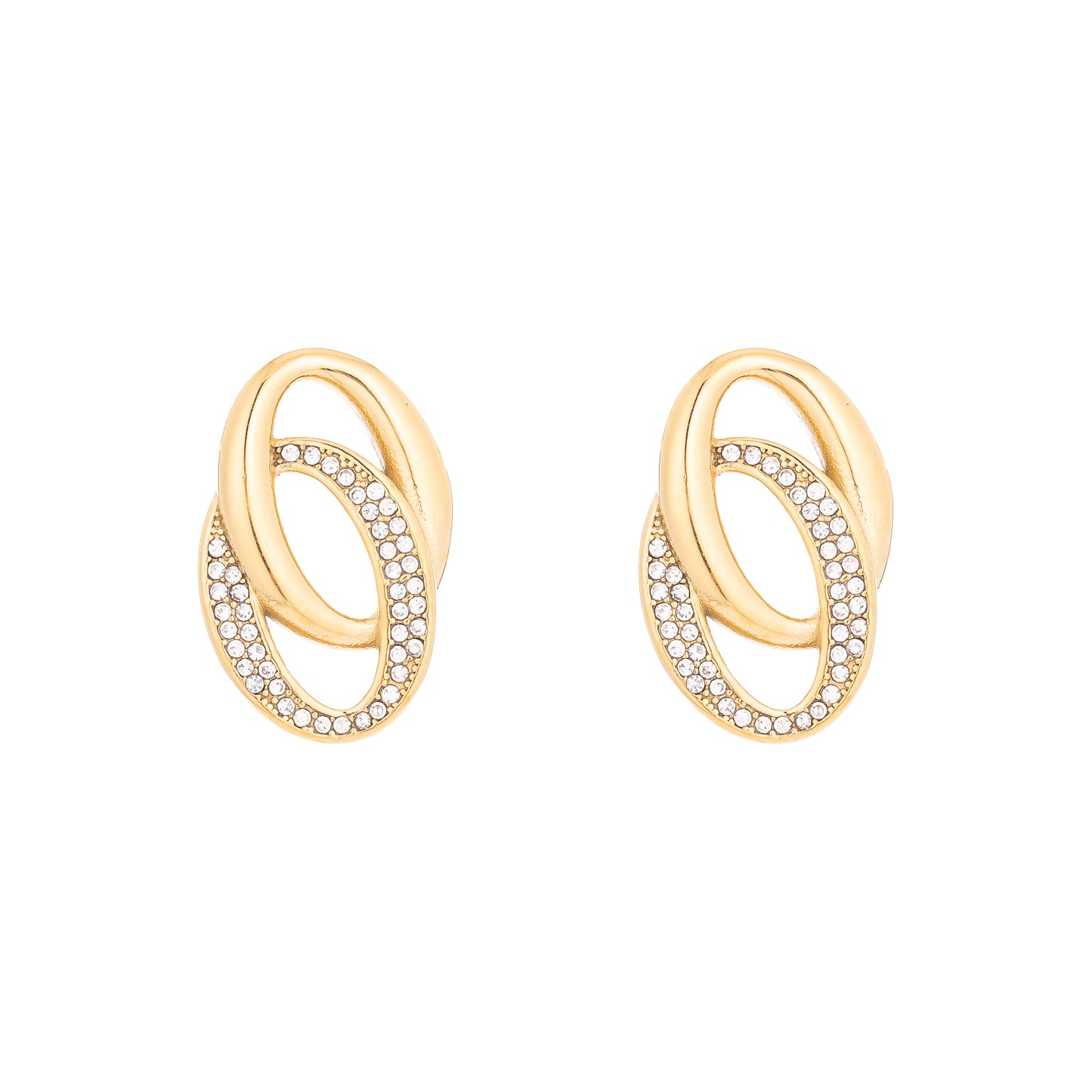 Interlocking Hoop Earrings