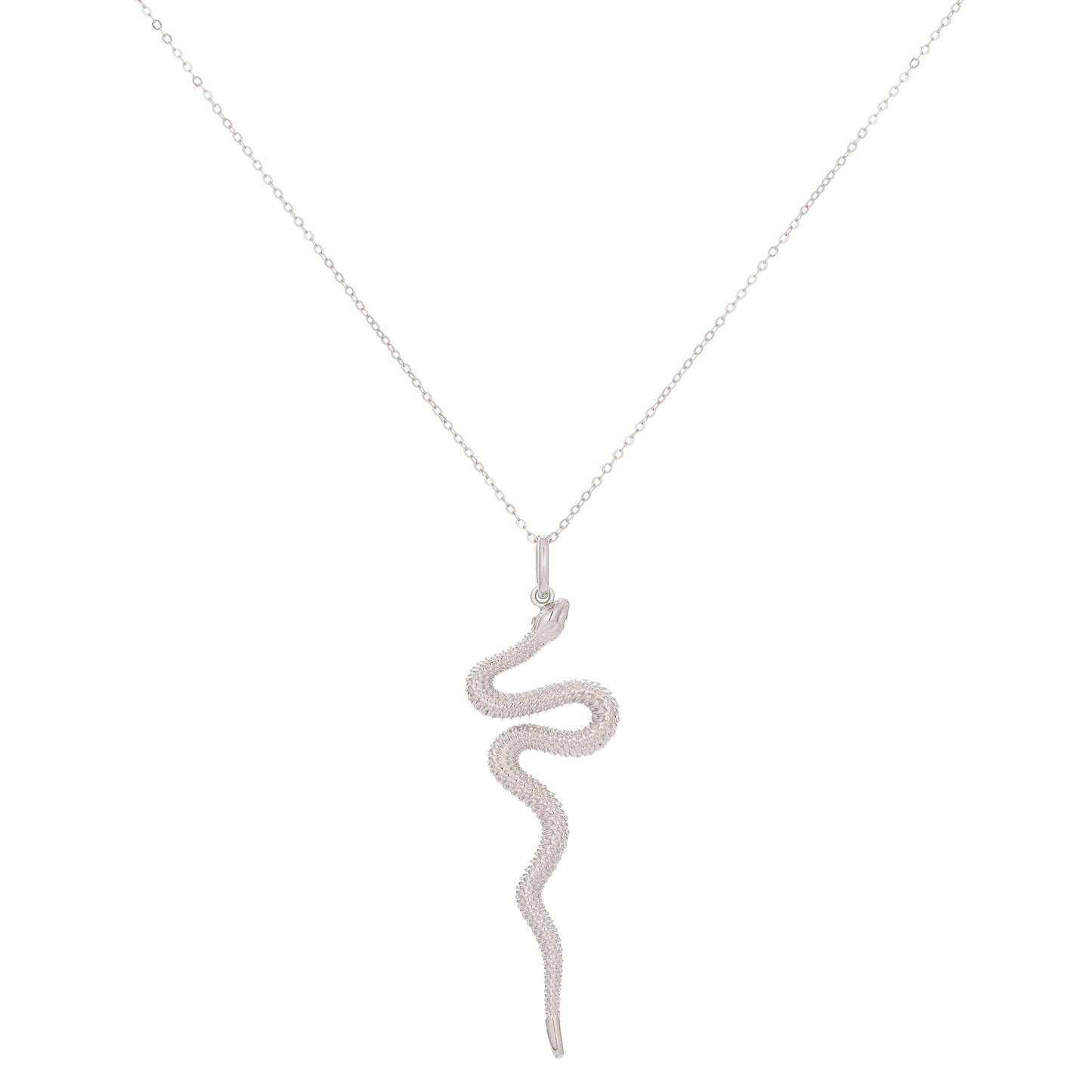 Silver Snake Necklace