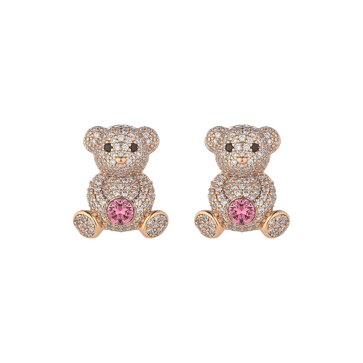 Little Bear Crystal Earrings