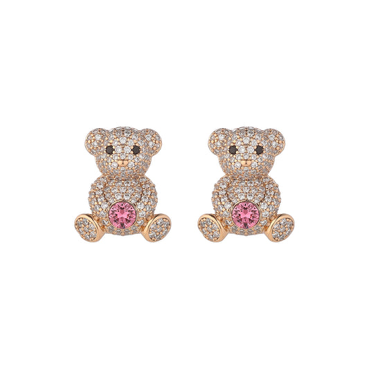 Little Bear Crystal Earrings