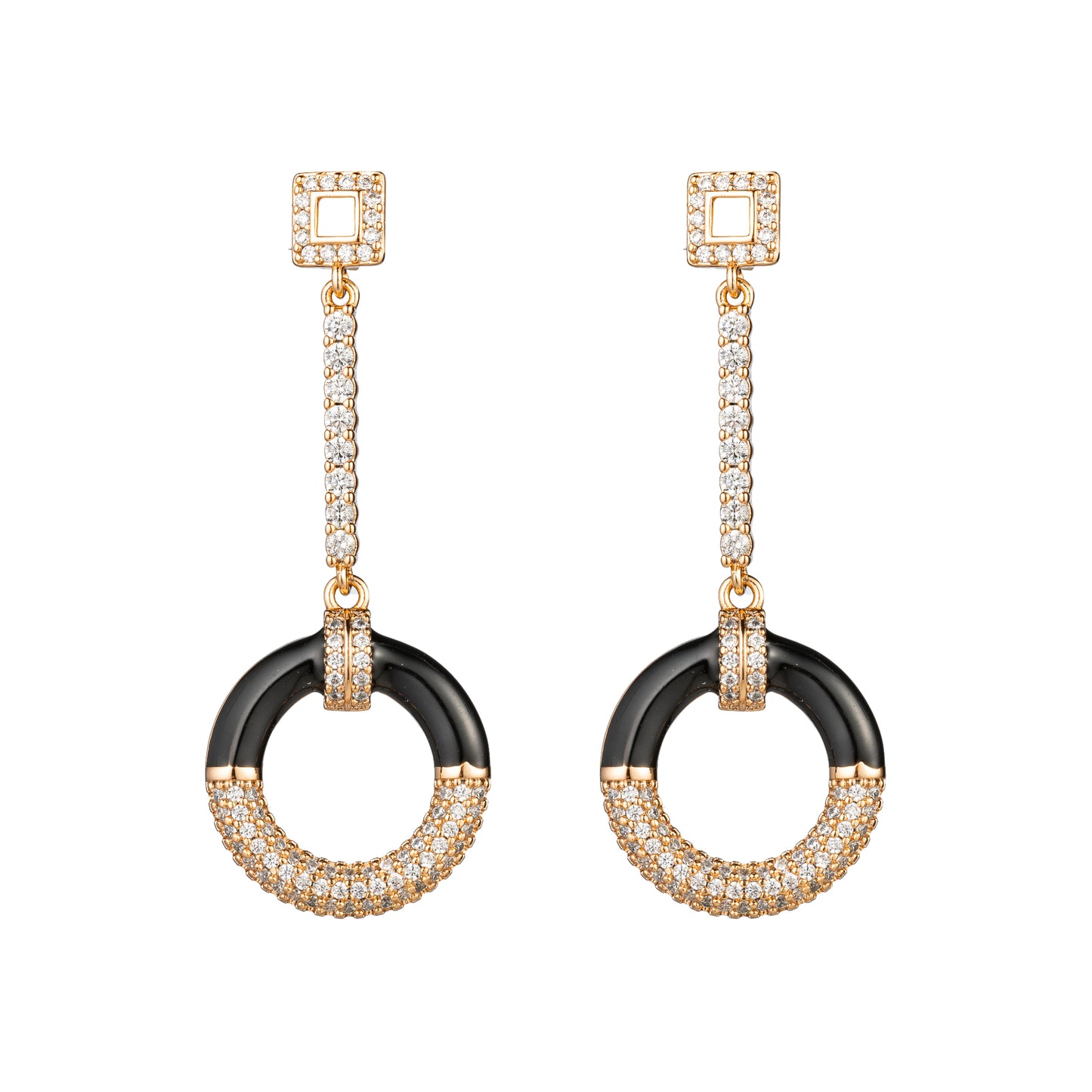 Black Life Buoy Earrings